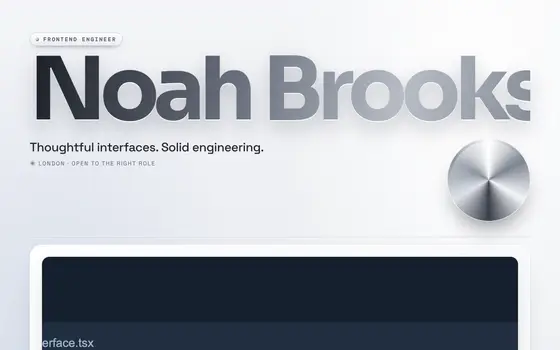 A featurd page in the Liquid Chrome look