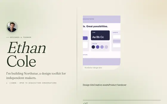 A featurd page in the Matcha look